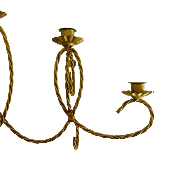 Vintage Elegant Gold Wall Candle Holder - Picture 2 of 2